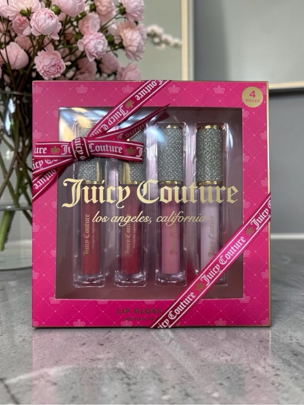 Juicy Couture Lip Gloss Set - Bright Pink & Soft Pink - Picture 3 of 3